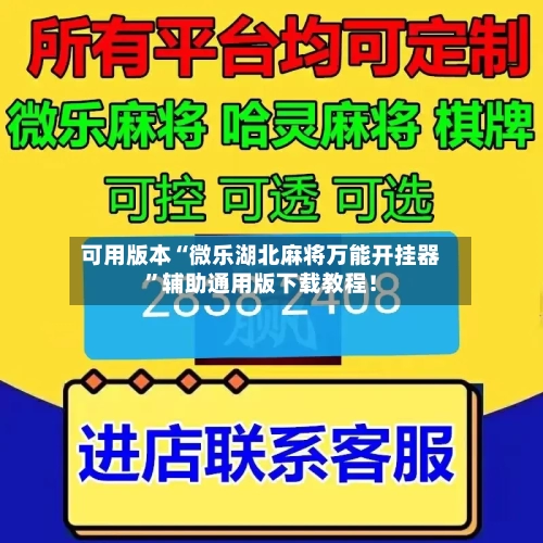 可用版本“微乐湖北麻将万能开挂器”辅助通用版下载教程!