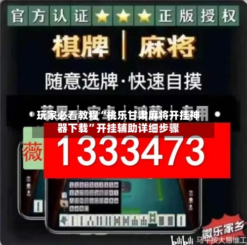玩家必看教程“桃乐甘肃麻将开挂神器下载”开挂辅助详细步骤-第2张图片