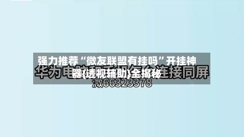 强力推荐“微友联盟有挂吗”开挂神器{透视辅助}全揭秘-第2张图片