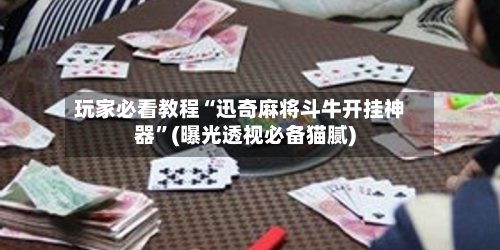 玩家必看教程“迅奇麻将斗牛开挂神器”(曝光透视必备猫腻)