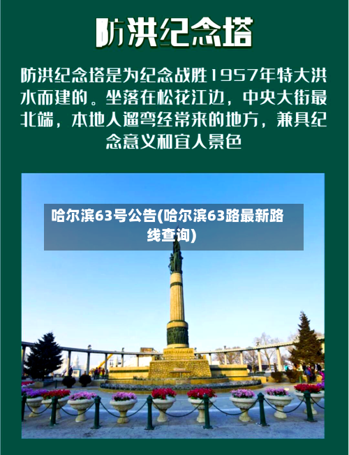 哈尔滨63号公告(哈尔滨63路最新路线查询)