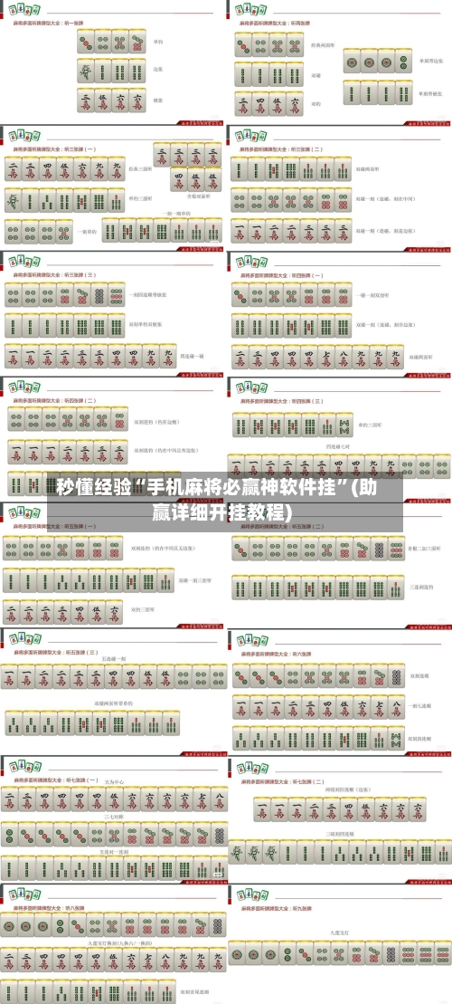 秒懂经验“手机麻将必赢神软件挂	”(助赢详细开挂教程)-第2张图片