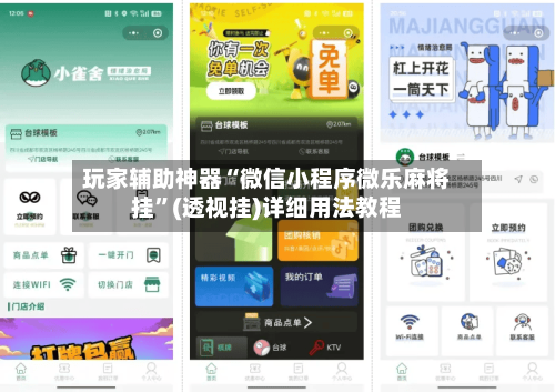 玩家辅助神器“微信小程序微乐麻将挂”(透视挂)详细用法教程-第3张图片