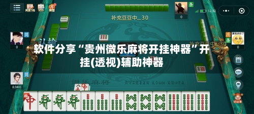 软件分享“贵州微乐麻将开挂神器”开挂(透视)辅助神器-第3张图片
