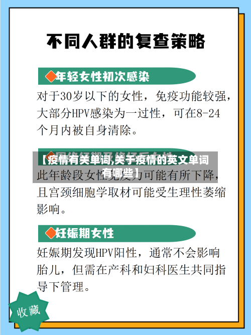 【疫情有关单词,关于疫情的英文单词有哪些】
