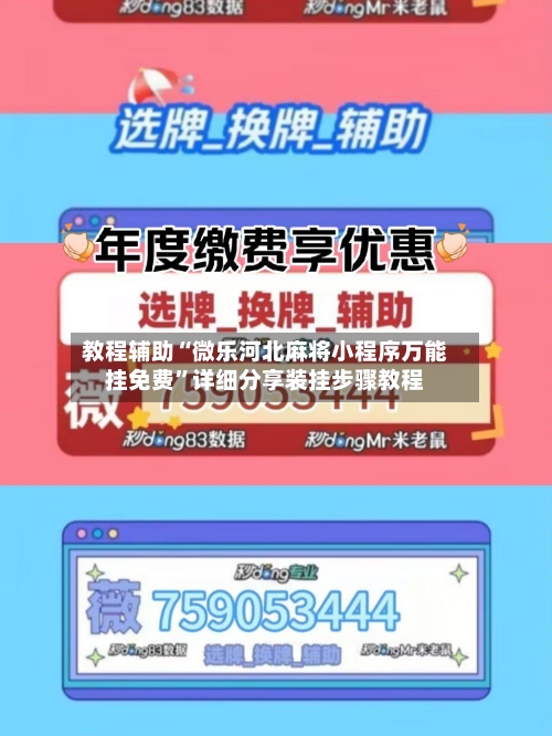 教程辅助“微乐河北麻将小程序万能挂免费”详细分享装挂步骤教程-第2张图片