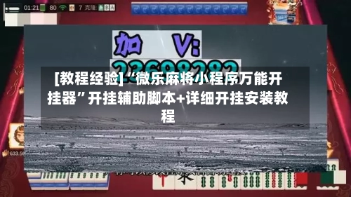 [教程经验]“微乐麻将小程序万能开挂器”开挂辅助脚本+详细开挂安装教程