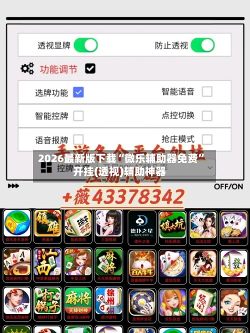 2026最新版下载“微乐辅助器免费”开挂(透视)辅助神器-第2张图片