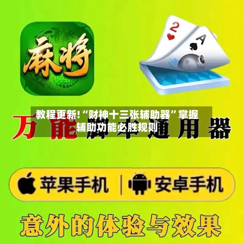 教程更新!“财神十三张辅助器”掌握辅助功能必胜规则-第2张图片