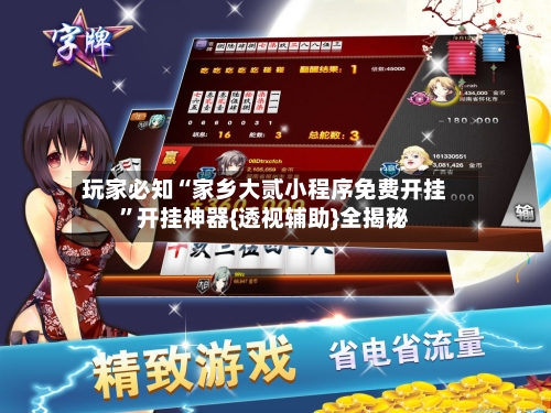 玩家必知“家乡大贰小程序免费开挂”开挂神器{透视辅助}全揭秘-第3张图片