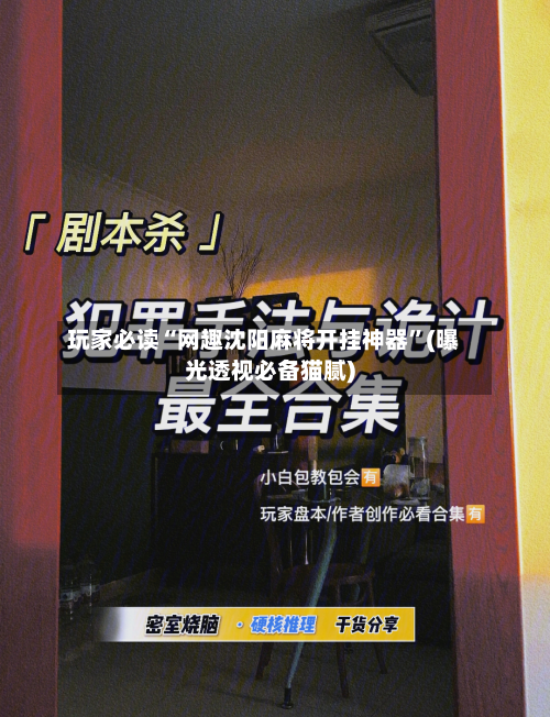 玩家必读“网趣沈阳麻将开挂神器”(曝光透视必备猫腻)
