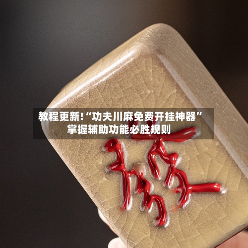 教程更新!“功夫川麻免费开挂神器”掌握辅助功能必胜规则