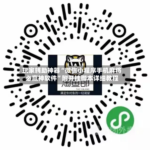 玩家辅助神器“微信小程序手机麻将必赢神软件”附开挂脚本详细教程-第2张图片