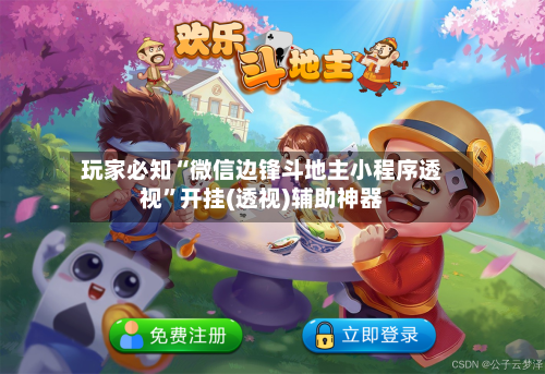 玩家必知“微信边锋斗地主小程序透视”开挂(透视)辅助神器-第2张图片