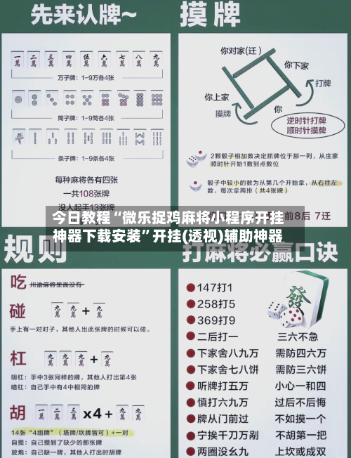 今日教程“微乐捉鸡麻将小程序开挂神器下载安装”开挂(透视)辅助神器-第3张图片