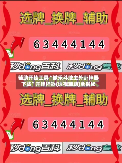 辅助开挂工具“微乐斗地主外卦神器下载	”开挂神器{透视辅助}全揭秘-第2张图片