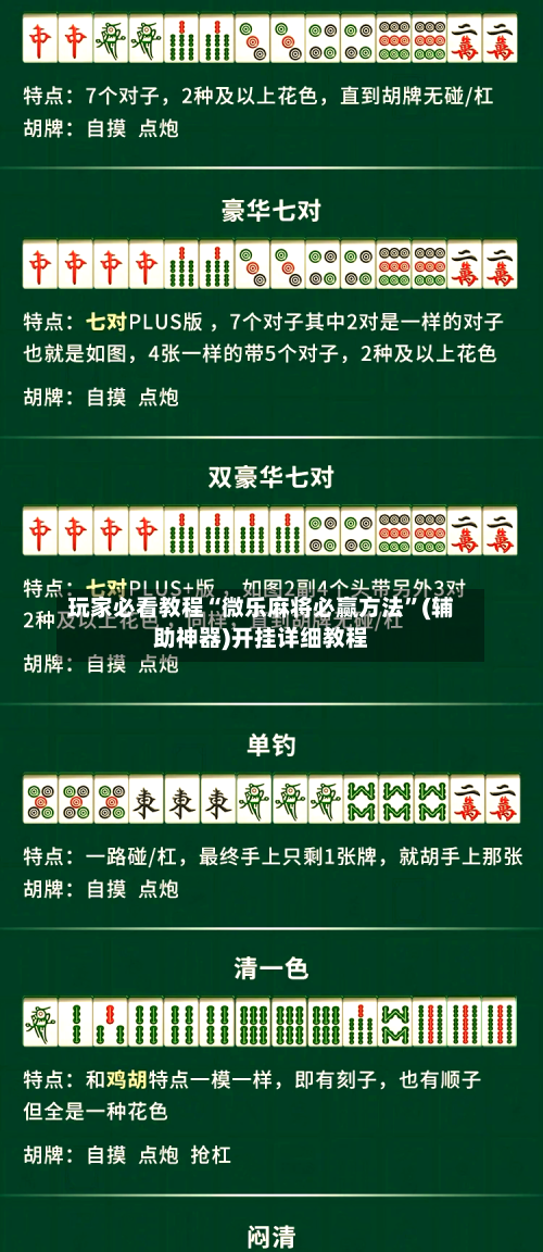 玩家必看教程“微乐麻将必赢方法”(辅助神器)开挂详细教程-第2张图片