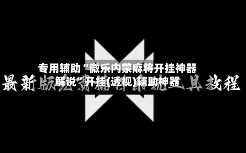 专用辅助“微乐内蒙麻将开挂神器解说”开挂(透视)辅助神器-第2张图片