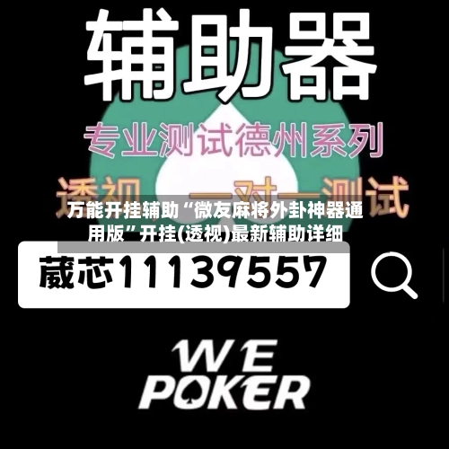 万能开挂辅助“微友麻将外卦神器通用版”开挂(透视)最新辅助详细-第2张图片