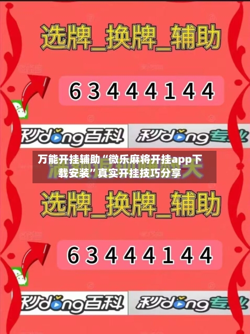 万能开挂辅助“微乐麻将开挂app下载安装	”真实开挂技巧分享-第2张图片
