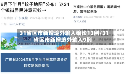 31省区市新增境外输入确诊13例/31省区市新增境外输入9例-第3张图片