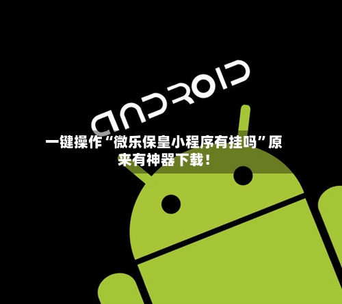 一键操作“微乐保皇小程序有挂吗	”原来有神器下载！-第2张图片
