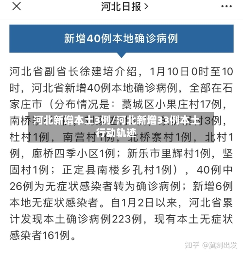 河北新增本土3例/河北新增33例本土行动轨迹