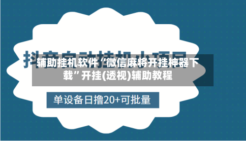 辅助挂机软件“微信麻将开挂神器下载”开挂(透视)辅助教程-第3张图片