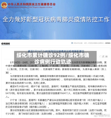 绥化市累计确诊92例/绥化市确诊病例行动轨迹-第3张图片