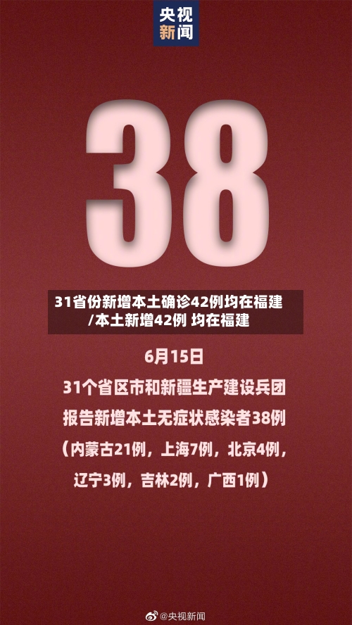 31省份新增本土确诊42例均在福建/本土新增42例 均在福建-第2张图片