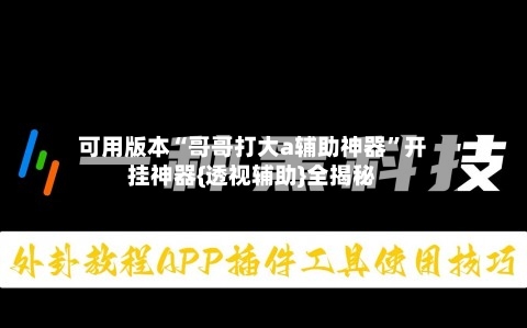 可用版本“哥哥打大a辅助神器”开挂神器{透视辅助}全揭秘-第3张图片