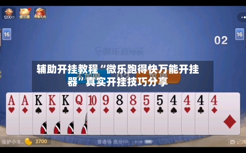 辅助开挂教程“微乐跑得快万能开挂器”真实开挂技巧分享-第3张图片