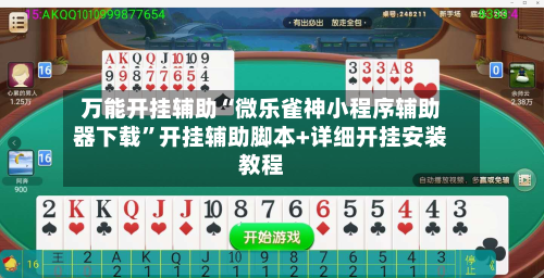 万能开挂辅助“微乐雀神小程序辅助器下载”开挂辅助脚本+详细开挂安装教程-第2张图片