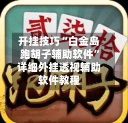 开挂技巧“白金岛跑胡子辅助软件	”详细外挂透视辅助软件教程-第2张图片