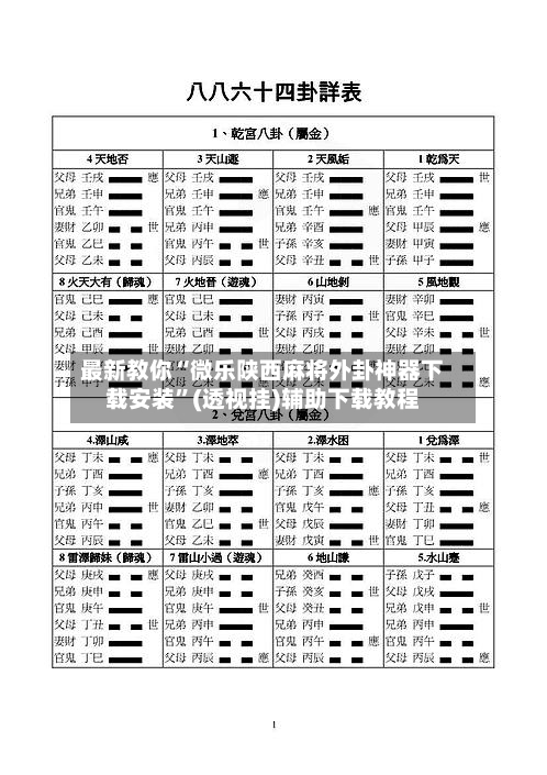 最新教你“微乐陕西麻将外卦神器下载安装”(透视挂)辅助下载教程-第2张图片