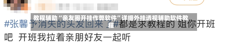 教程辅助“亲友圈开挂作弊软件	”详细外挂透视辅助软件教程-第2张图片