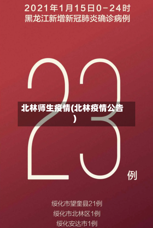北林师生疫情(北林疫情公告)