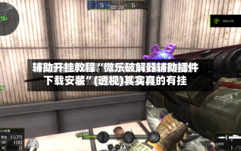 辅助开挂教程“微乐破解器辅助插件下载安装”(透视)其实真的有挂-第2张图片