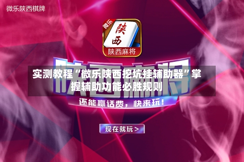 实测教程“微乐陕西挖坑挂辅助器”掌握辅助功能必胜规则-第2张图片