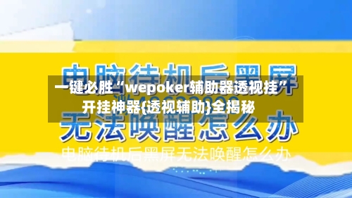 一键必胜“wepoker辅助器透视挂”开挂神器{透视辅助}全揭秘-第3张图片
