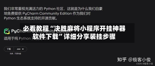 必看教程“决胜麻将小程序开挂神器软件下载	”详细分享装挂步骤-第2张图片