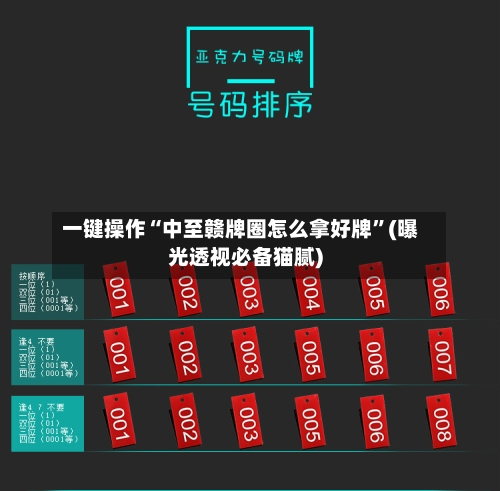 一键操作“中至赣牌圈怎么拿好牌	”(曝光透视必备猫腻)-第3张图片