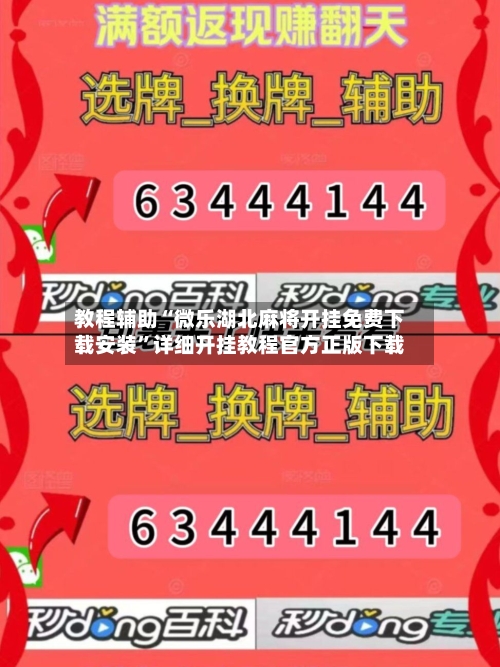 教程辅助“微乐湖北麻将开挂免费下载安装”详细开挂教程官方正版下载-第3张图片