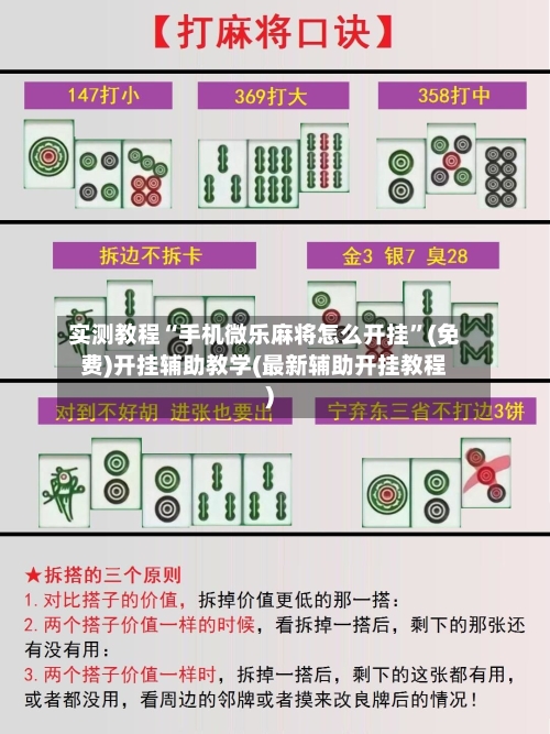 实测教程“手机微乐麻将怎么开挂”(免费)开挂辅助教学(最新辅助开挂教程)-第3张图片