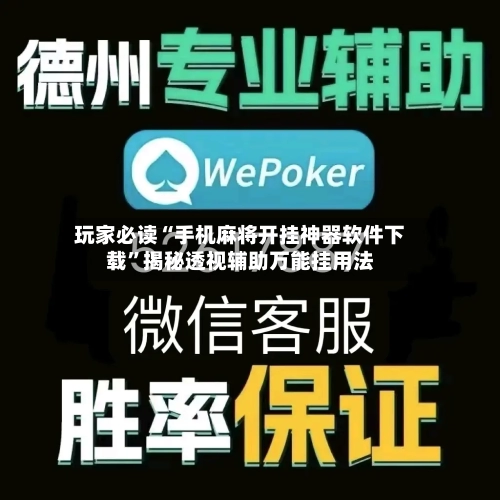 玩家必读“手机麻将开挂神器软件下载	”揭秘透视辅助万能挂用法-第2张图片
