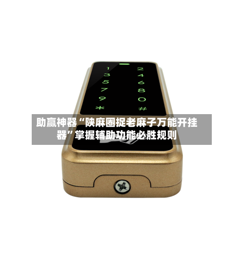 助赢神器“陕麻圈捉老麻子万能开挂器”掌握辅助功能必胜规则