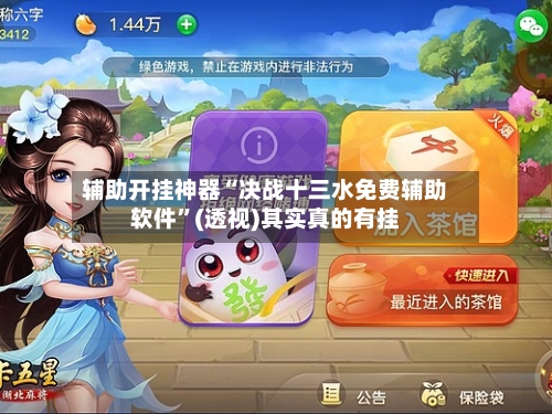 辅助开挂神器“决战十三水免费辅助软件	”(透视)其实真的有挂-第2张图片