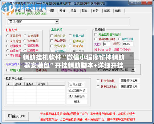 辅助挂机软件“微信小程序雀神辅助器安装包	”开挂辅助脚本+详细开挂-第3张图片