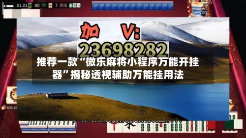 推荐一款“微乐麻将小程序万能开挂器”揭秘透视辅助万能挂用法-第2张图片