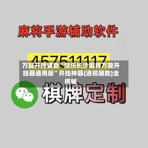 万能开挂辅助“微乐长沙麻将万能开挂器通用版”开挂神器{透视辅助}全揭秘-第2张图片